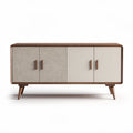 Wooden storage cabinet with three doors and modern design 120 x 40 x 70cm