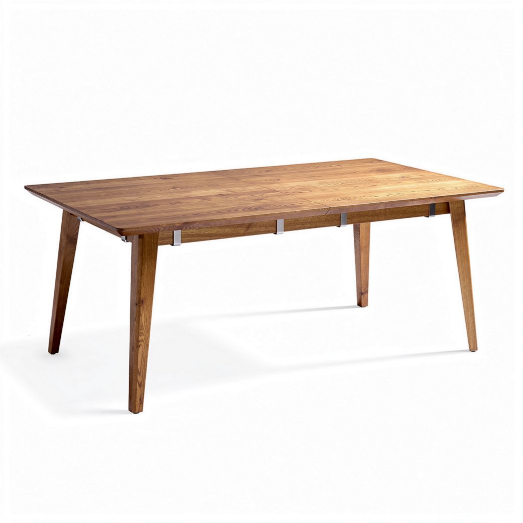 Wooden dining table with adjustable size and modern design 180 x 90 x 75cm