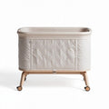Baby bedside sleeper with removable quilted fabric and wheels 75 x 45 x 80cm